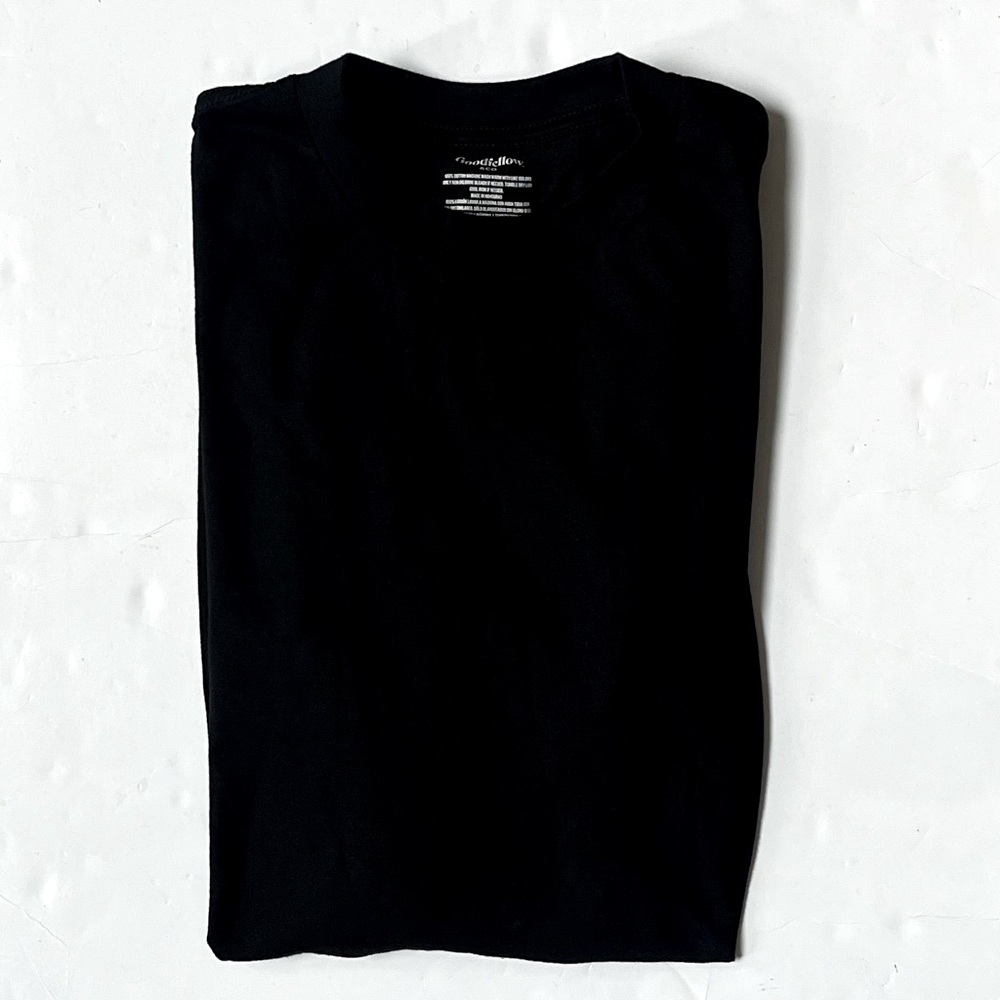 Goodfellow Short Sleeve T Shirt Mens Small Black Cotton Casual NWOT - Picture 6 of 6